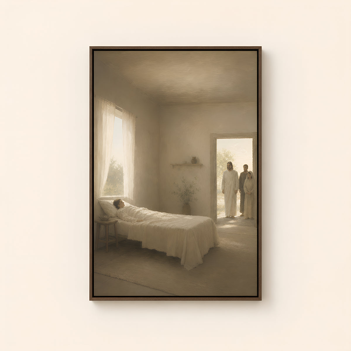 Talitha Cum — Brown Wood floater frame catalog
