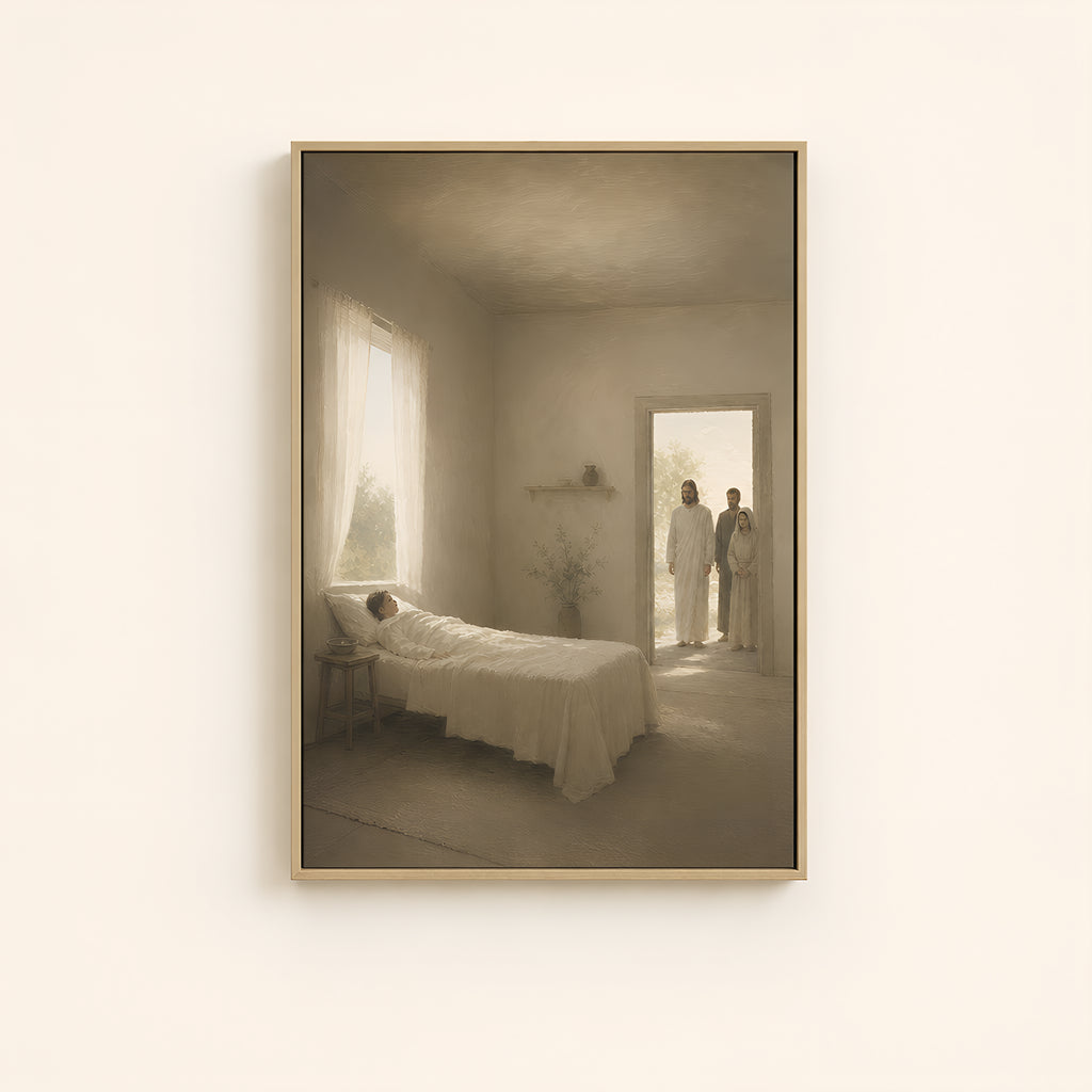 Talitha Cum — Light Wood floater frame catalog