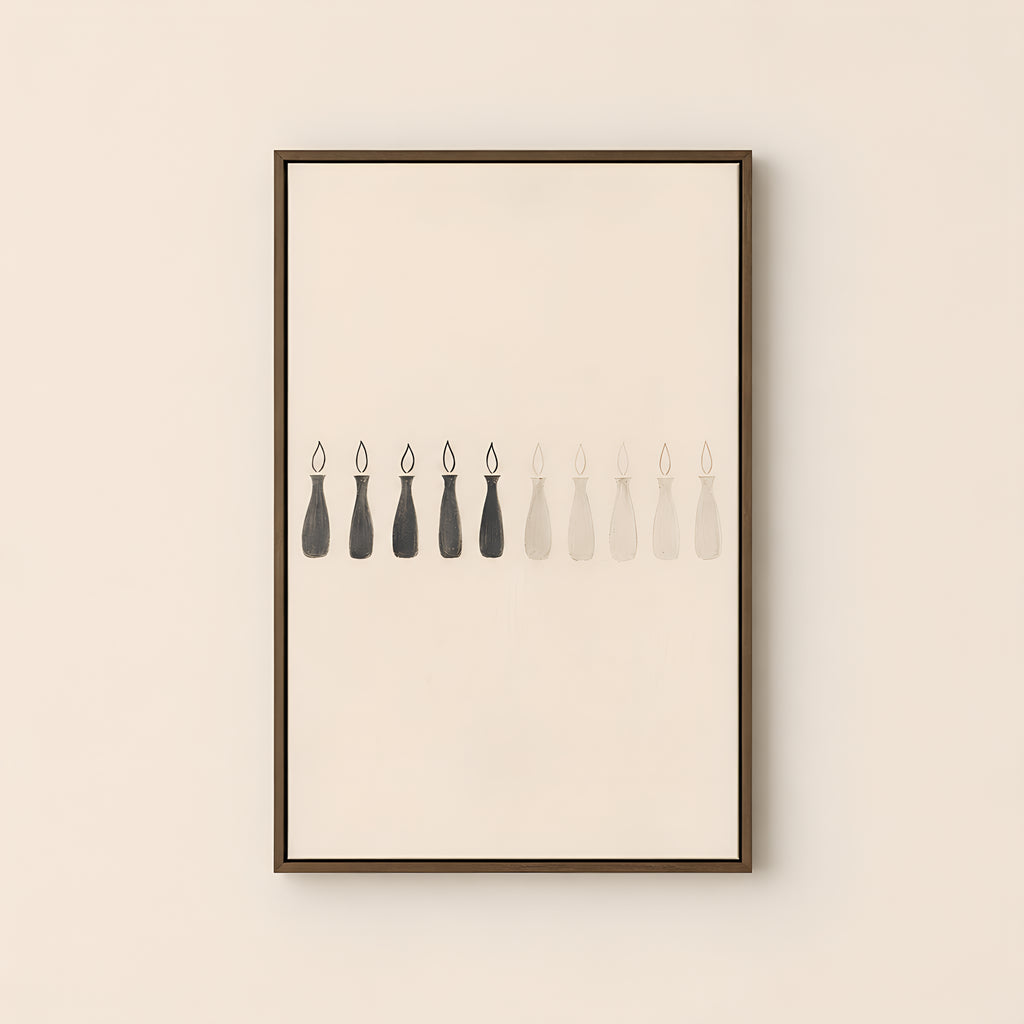 The Ten Virgins — Brown Wood floater frame catalog