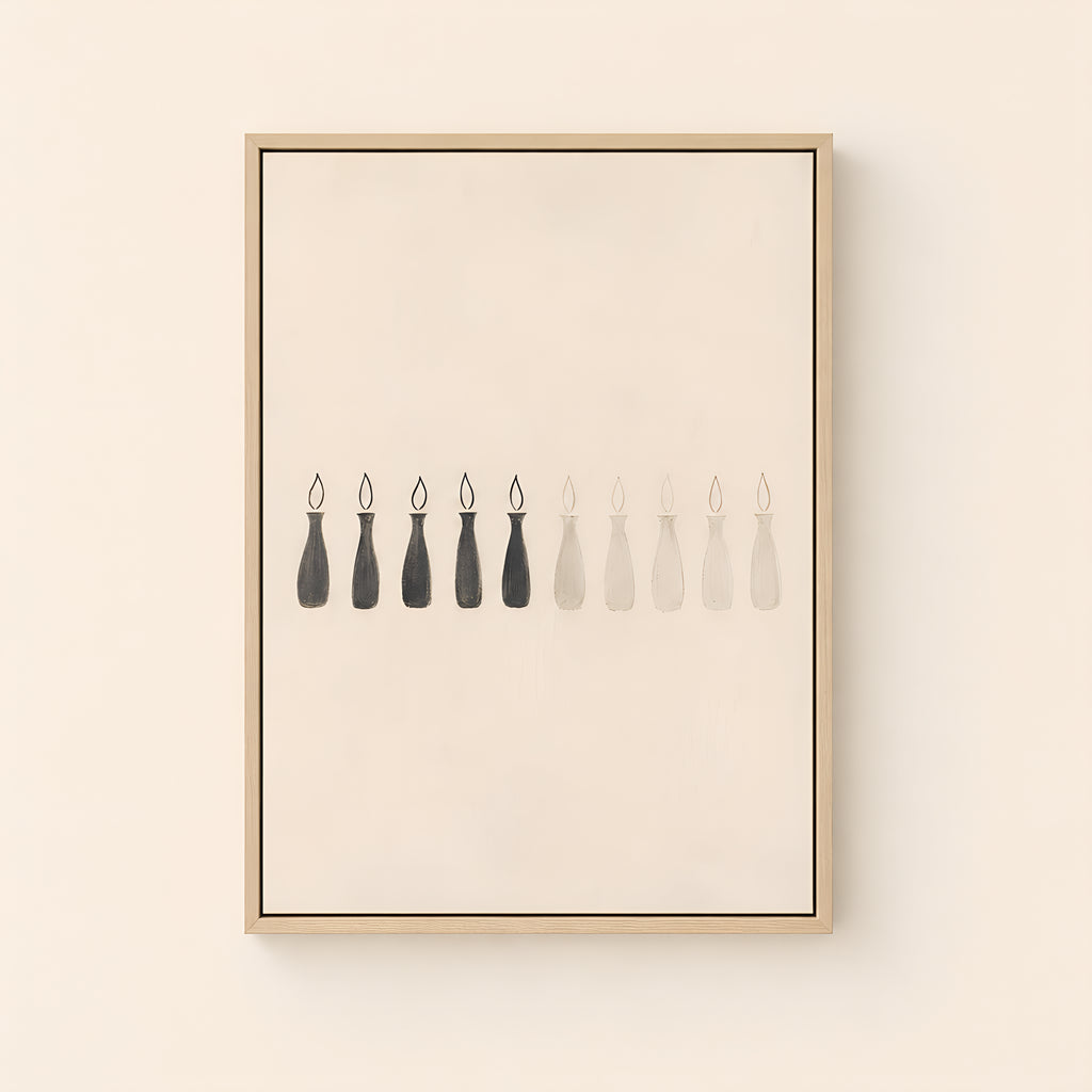 The Ten Virgins — Light Wood floater frame catalog