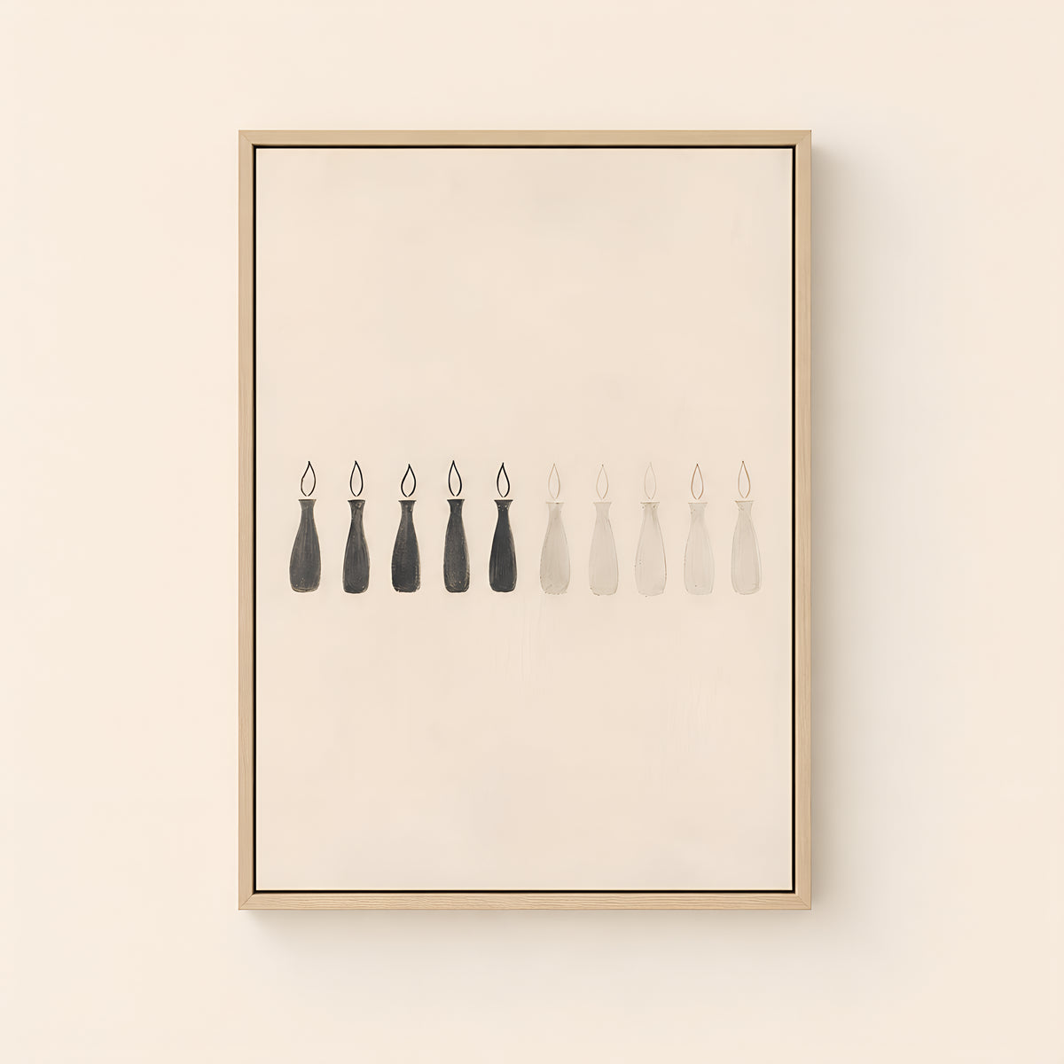 The Ten Virgins — Light Wood floater frame catalog