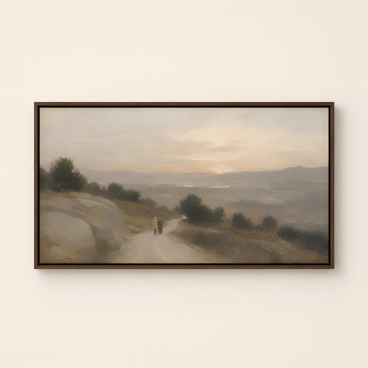 The Bethlehem Road — Brown Wood floater frame catalog