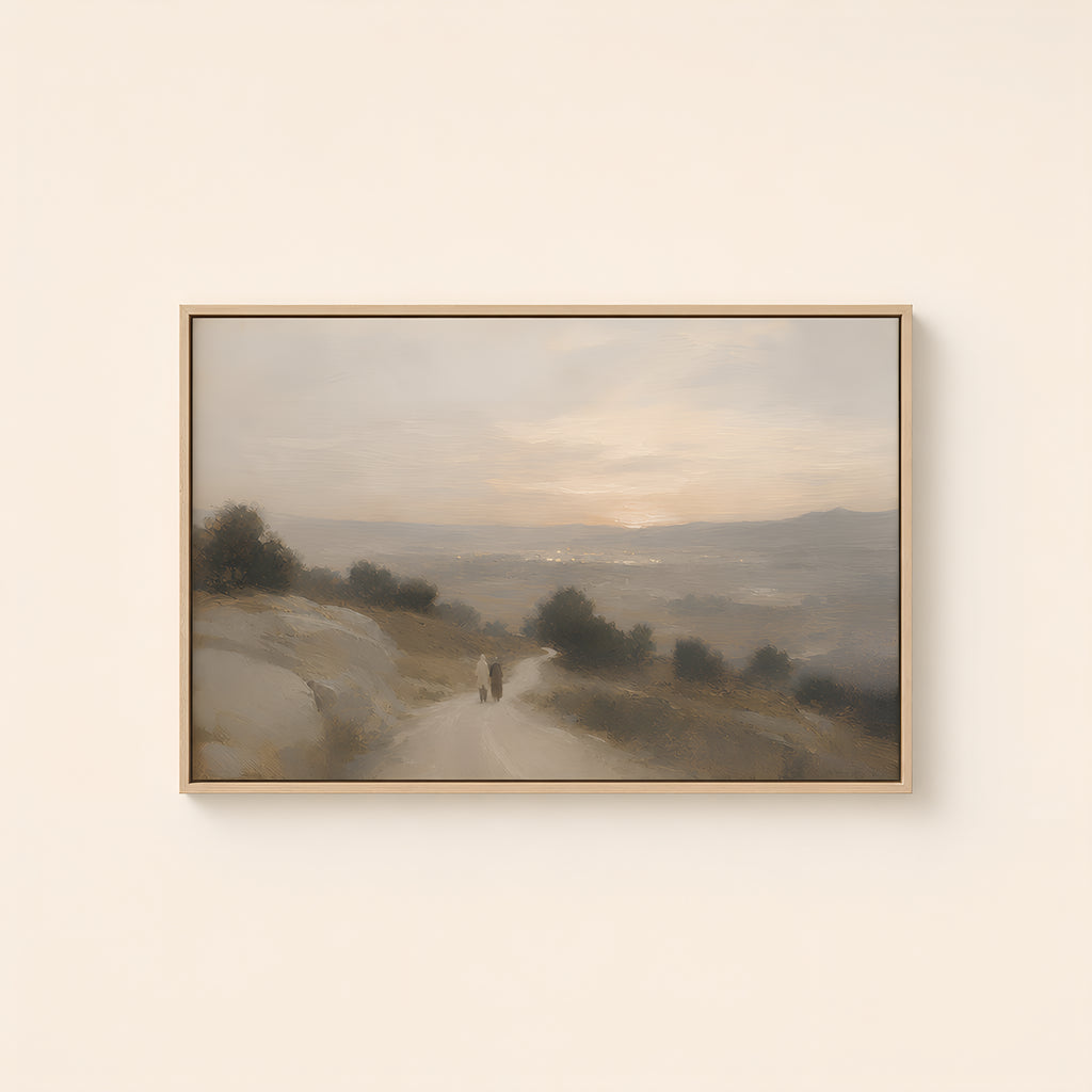 The Bethlehem Road — Light Wood floater frame catalog