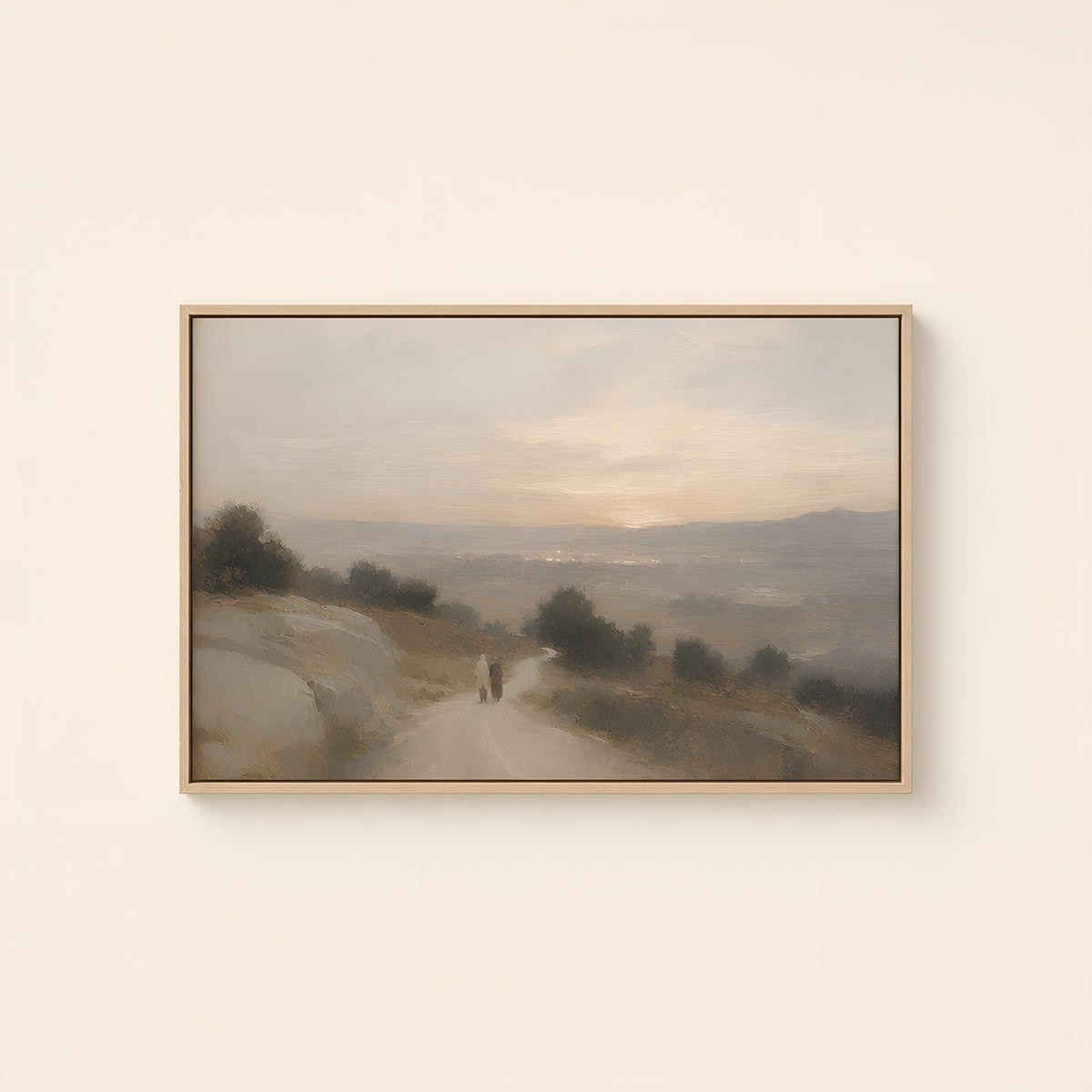 The Bethlehem Road — Light Wood floater frame catalog