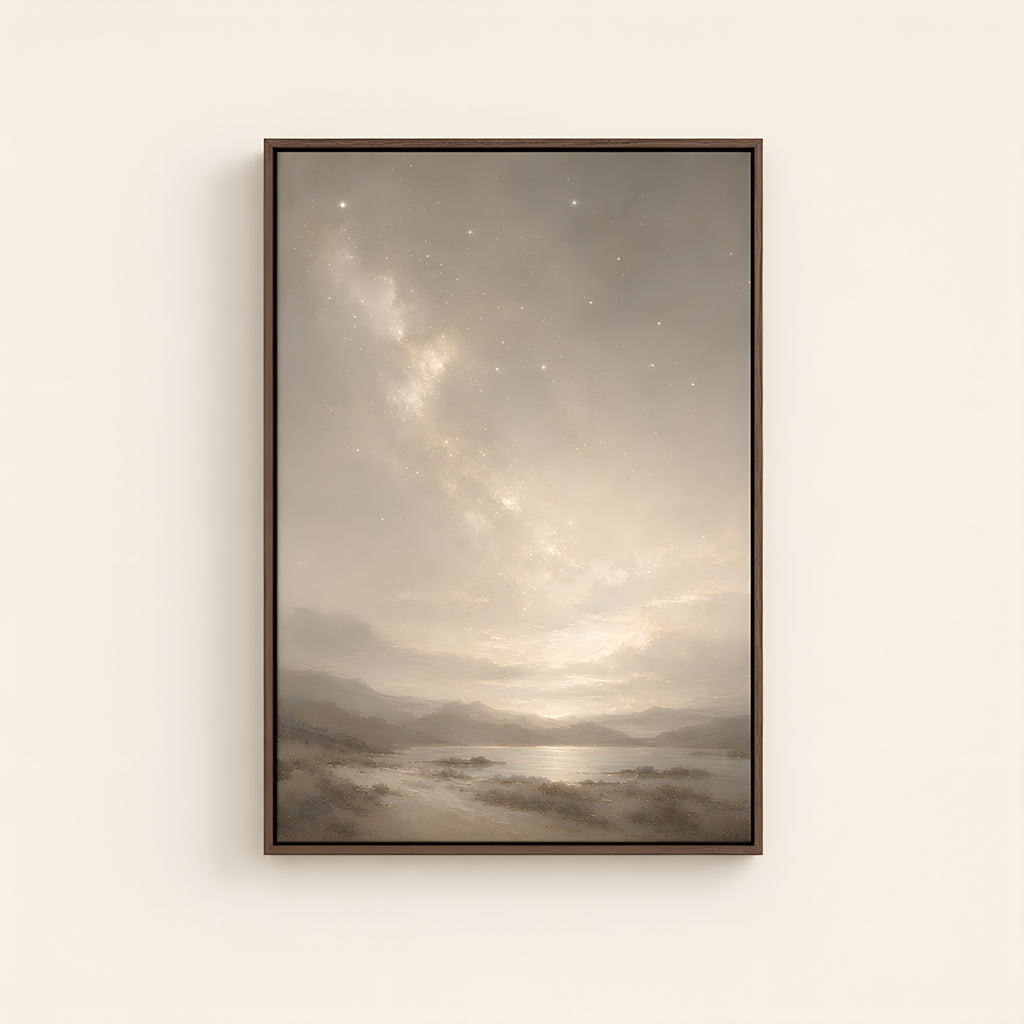The Heavens — Brown Wood floater frame catalog