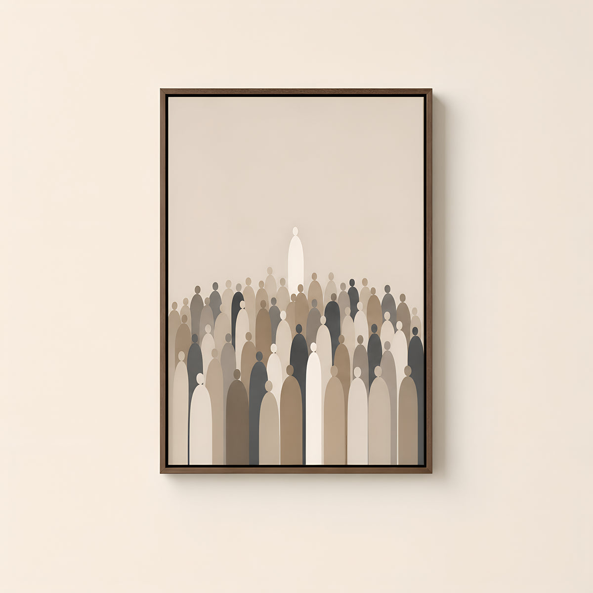 The Multitude — Brown Wood floater frame catalog