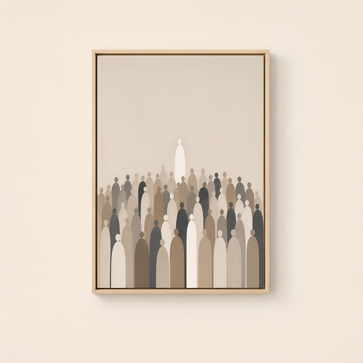 The Multitude — Light Wood floater frame catalog