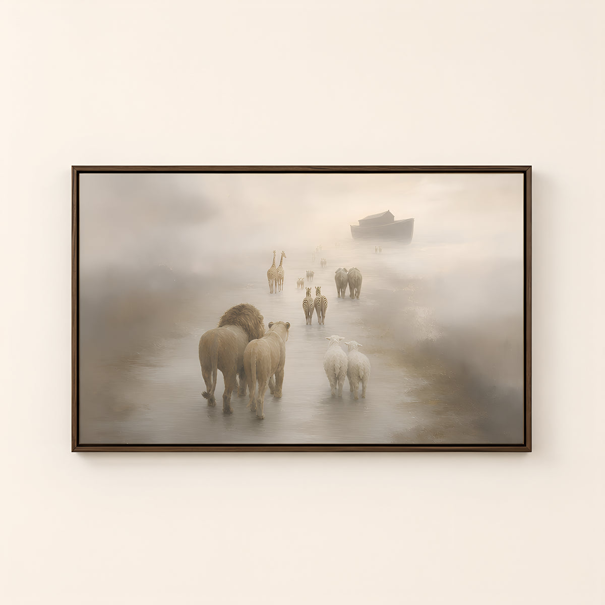 Two by Two — Brown Wood floater frame catalog