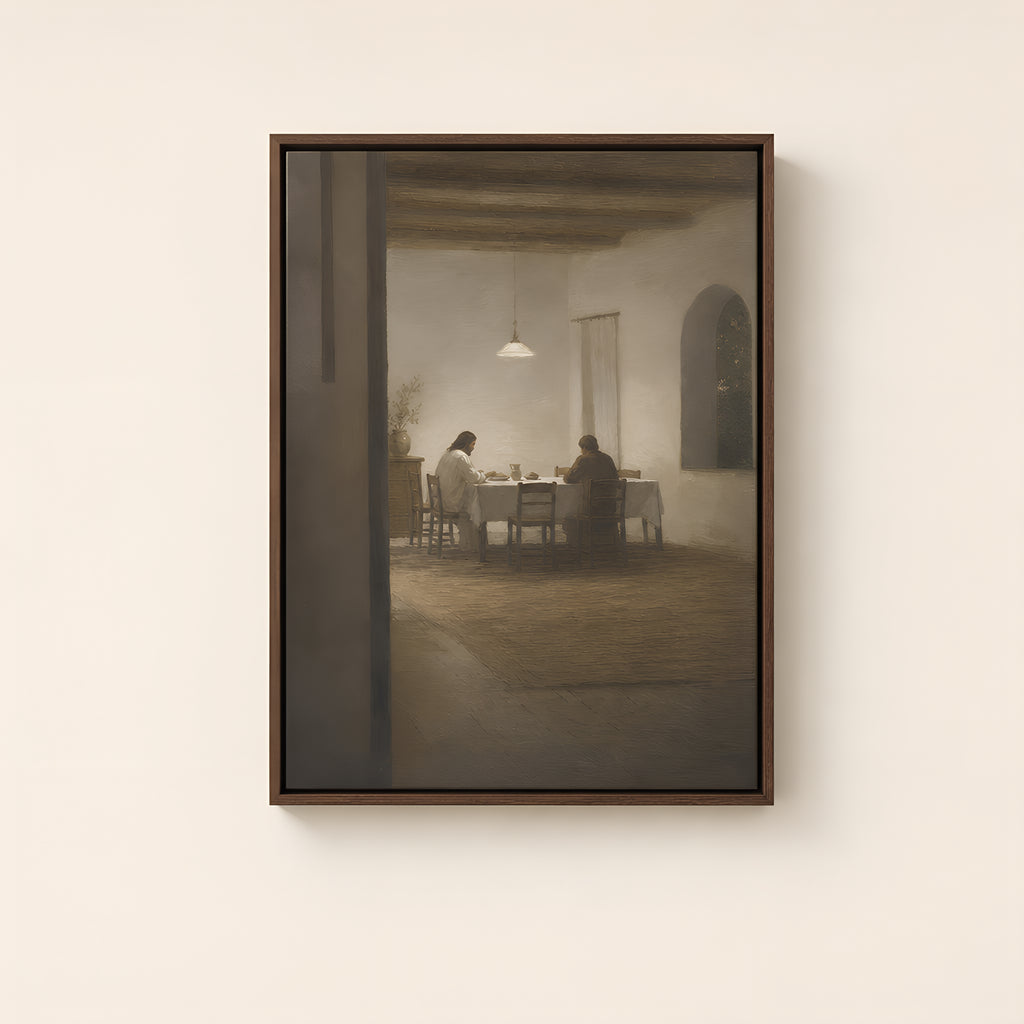 Upper Room — Brown Wood floater frame catalog