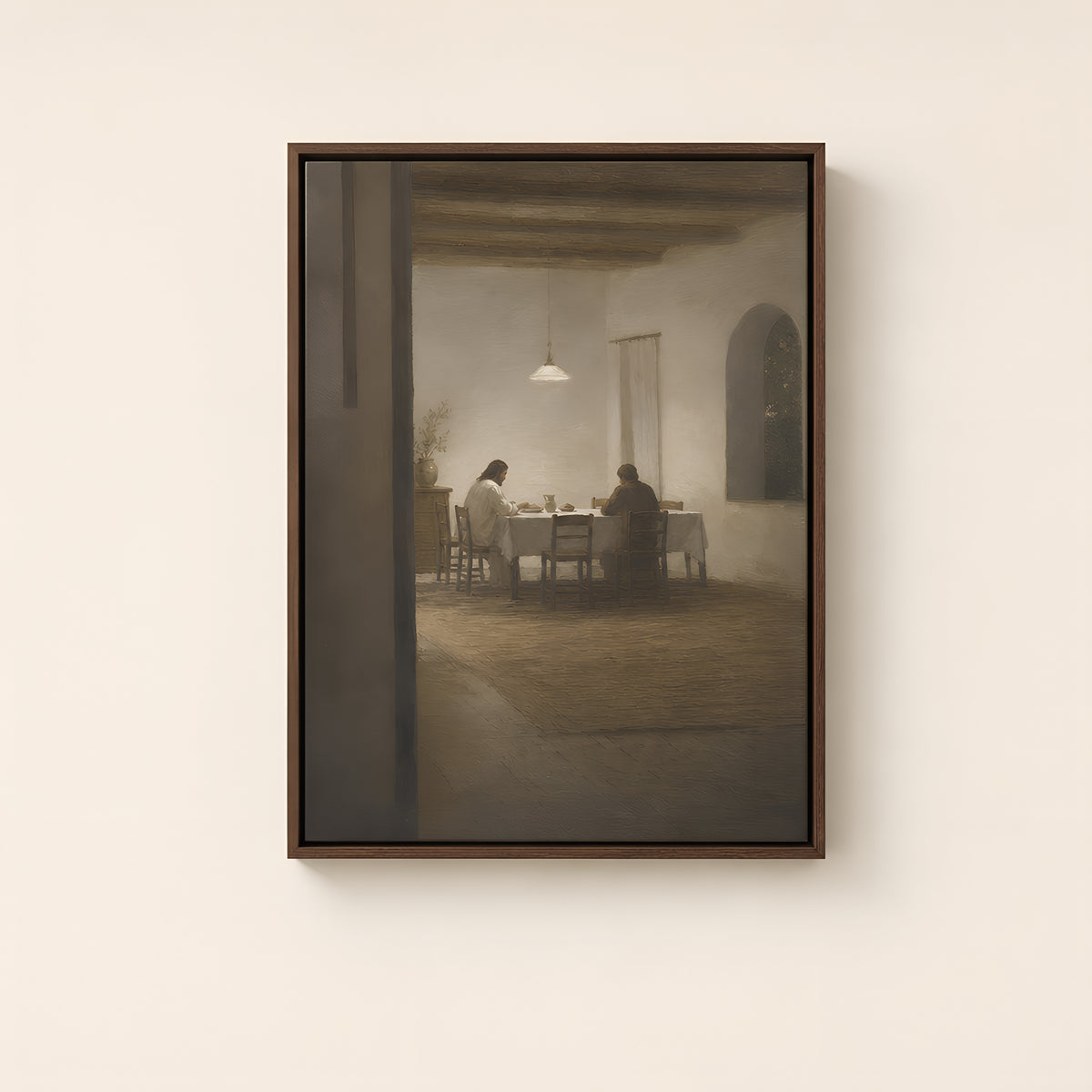 Upper Room — Brown Wood floater frame catalog
