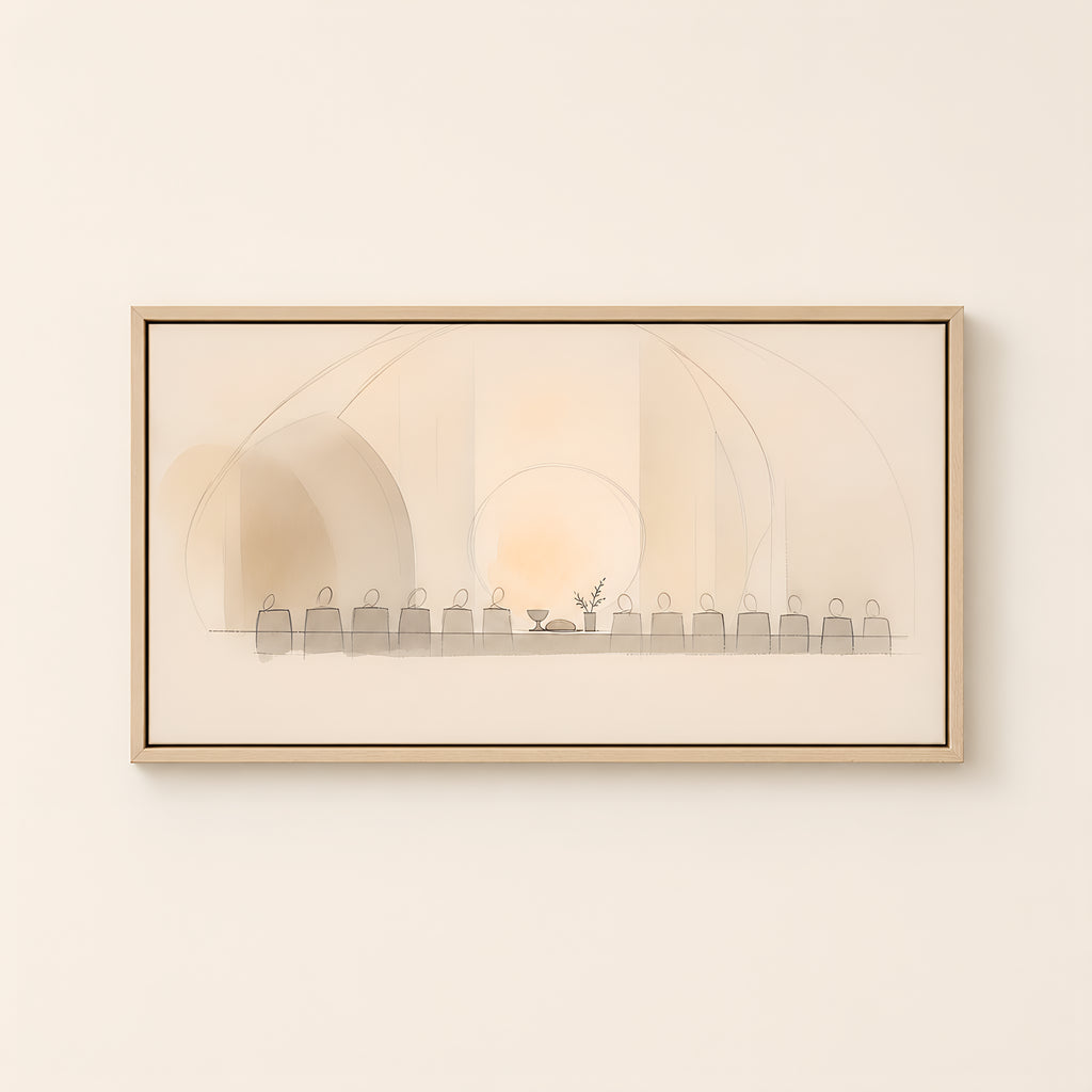 The Upper Room — Light Wood floater frame catalog