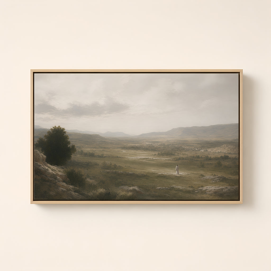 Valley of Dry Bones — Light Wood floater frame catalog