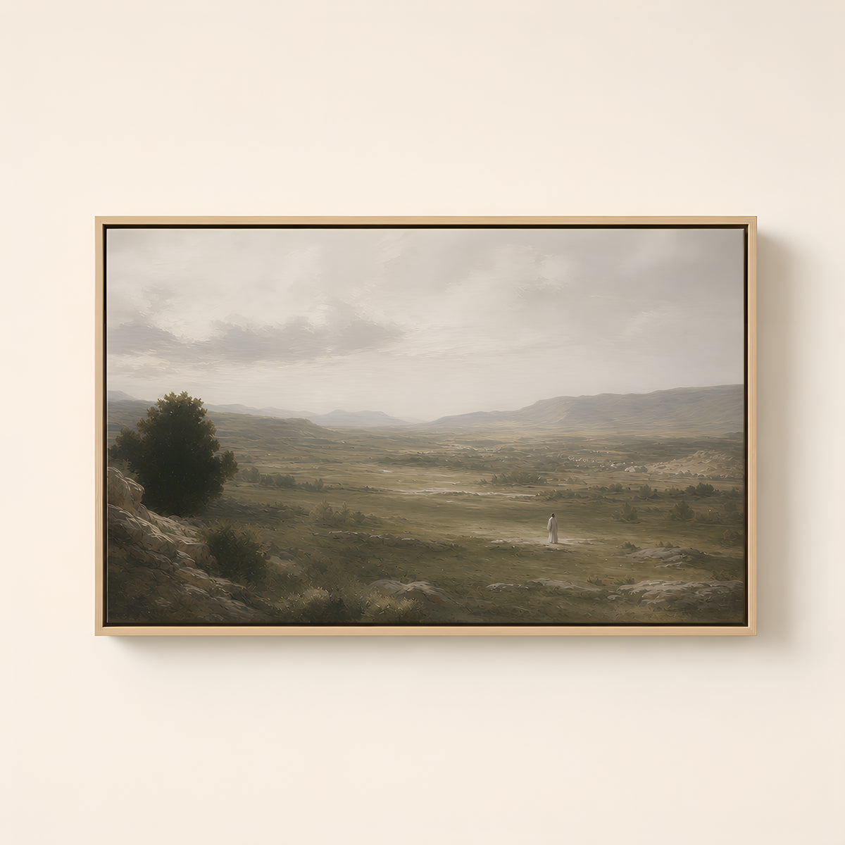 Valley of Dry Bones — Light Wood floater frame catalog