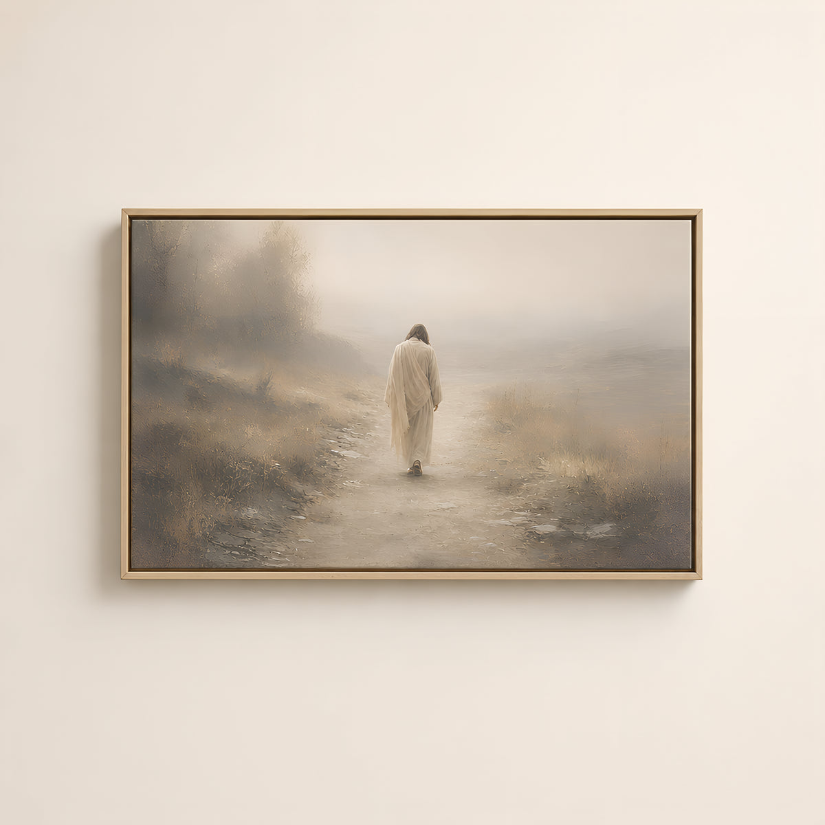 Walk Humbly — Light Wood floater frame catalog