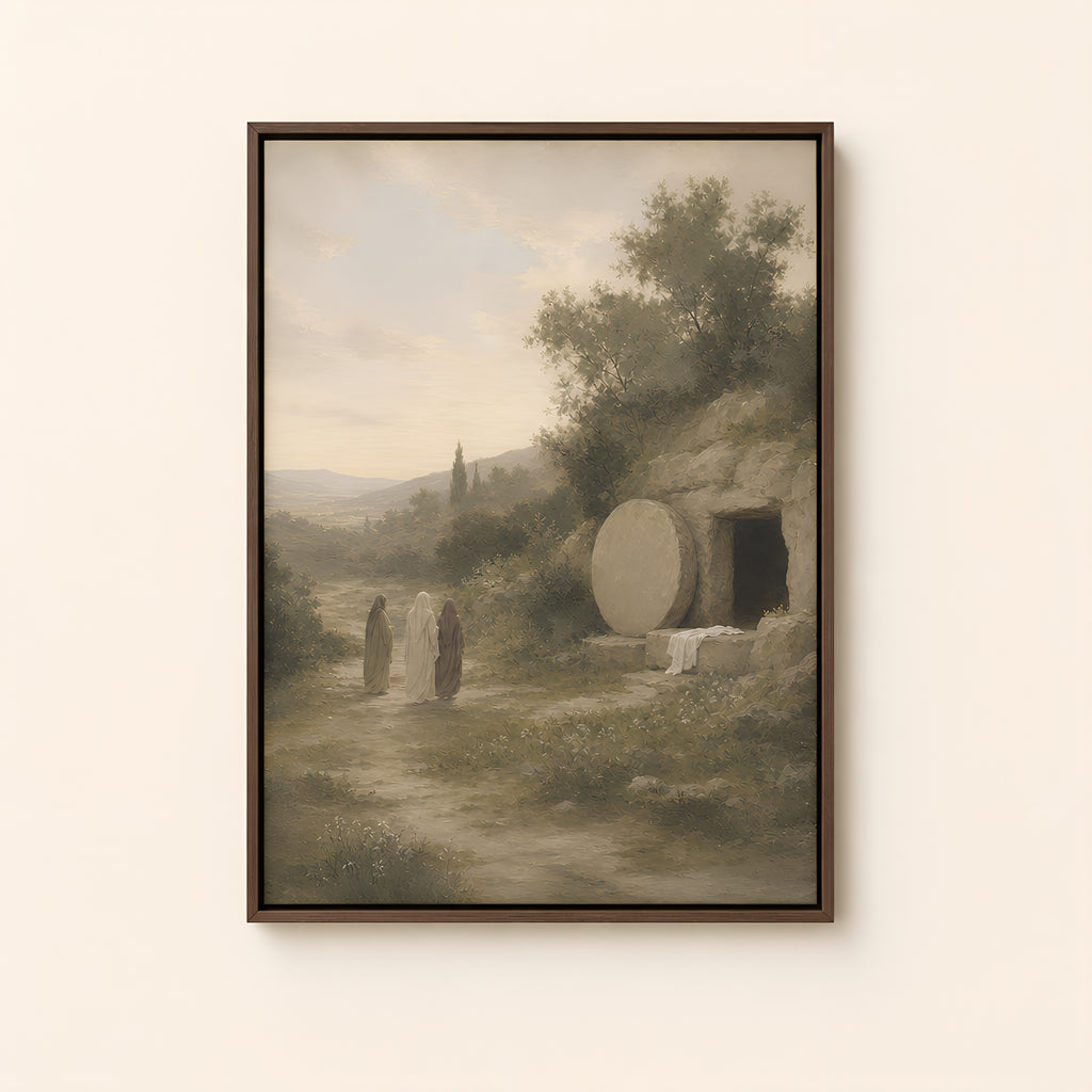 White Garments — Brown Wood floater frame catalog