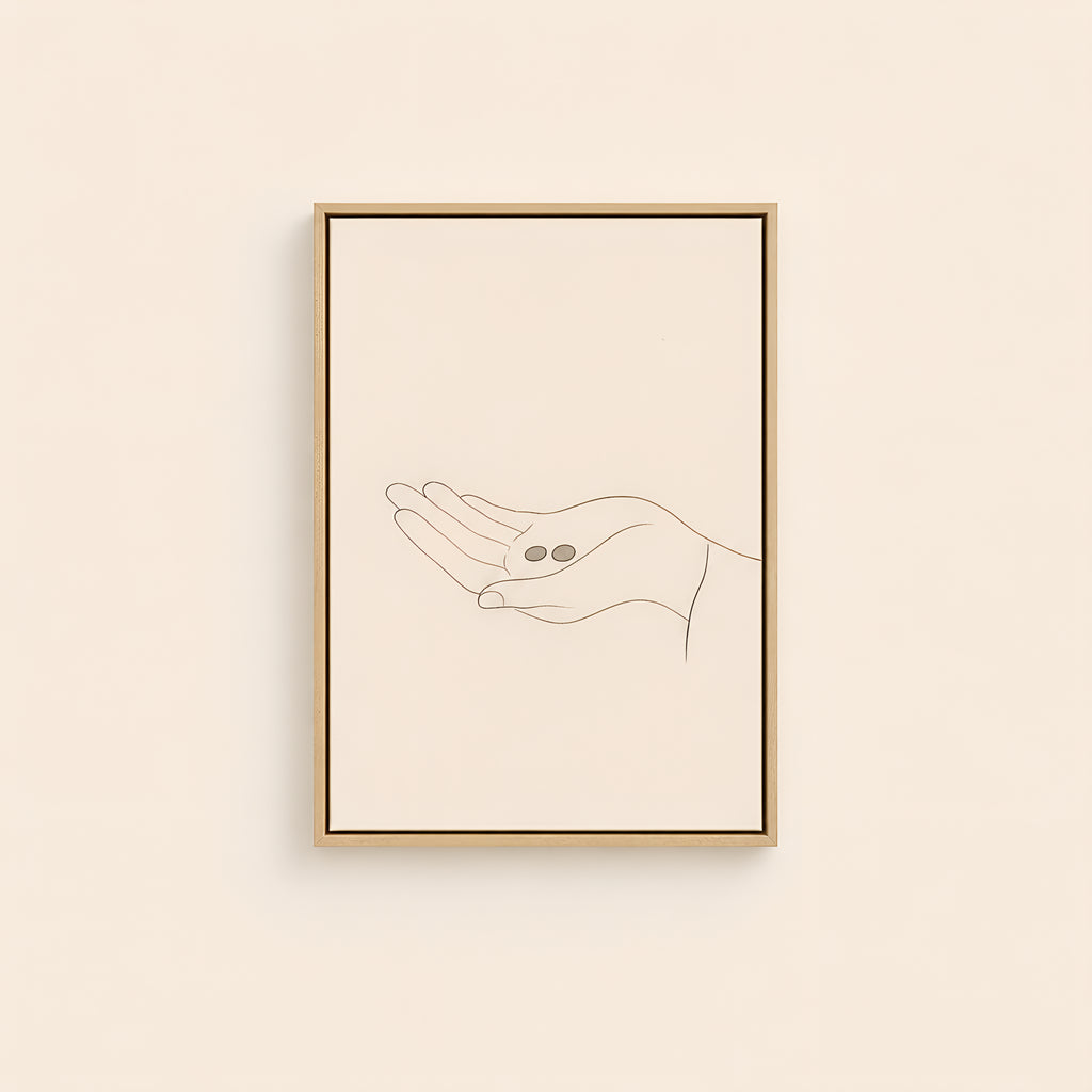 The Widow's Mite — Light Wood floater frame catalog