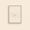 The Widow's Mite — Light Wood floater frame catalog
