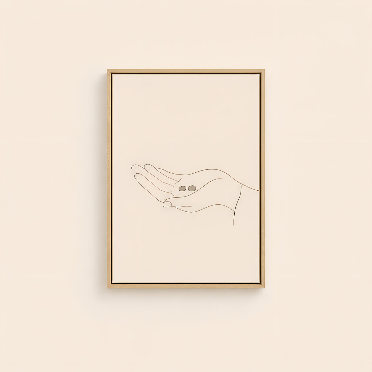 The Widow's Mite — Light Wood floater frame catalog